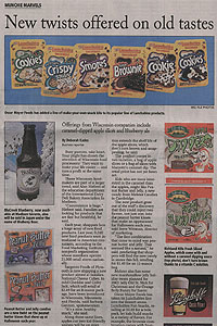 BluCreek Blueberry Ale Press - Wisconsin State Journal #2
